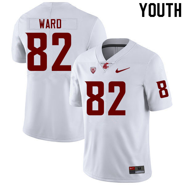 Youth #82 Travis Ward Washington State Cougars College Football Jerseys Sale-White - Click Image to Close